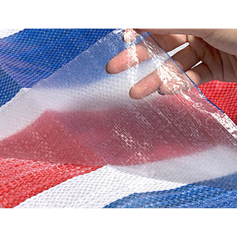 Тент-тент "QL Colorful Striped Plastic Sheet", утолщенный, водонепроницаемый, для строительства, грузовиков, навес от солнца, 4м*6м