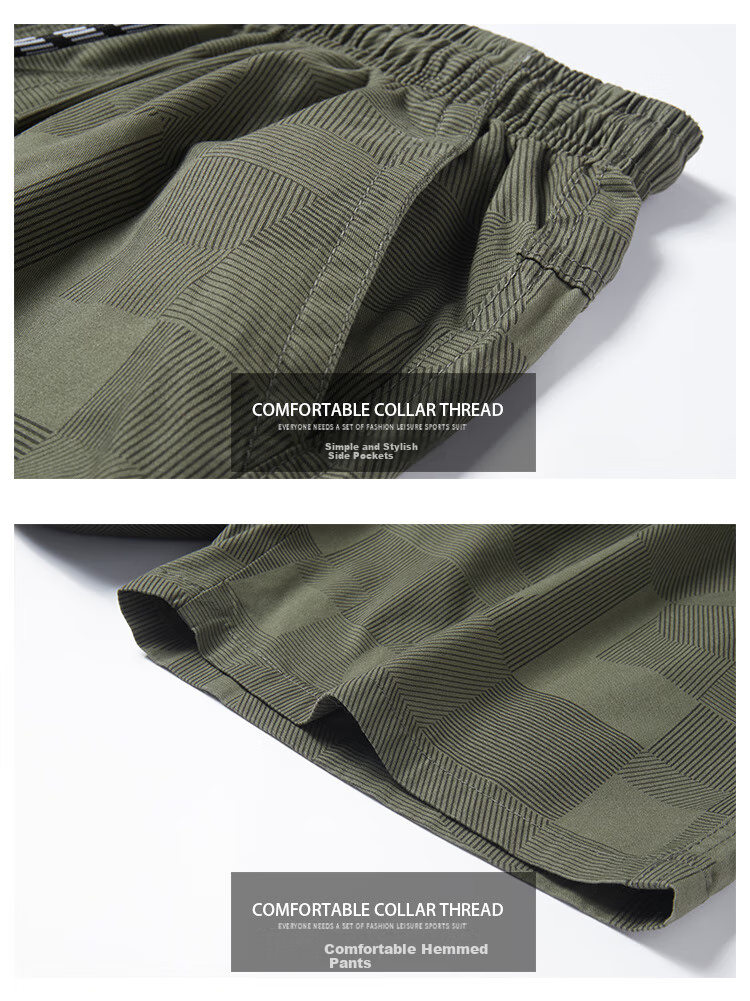 TUCANO Men's Shorts, Summer Pure Cotton Thin Camouflage Loose Five-Point Pants, Men's Outdoor Wear, Large Shorts, Mid-Length Pants, Men's Trousers 13