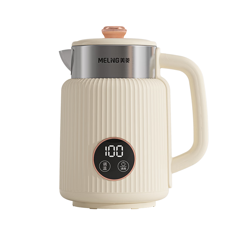 MeiLing Electric Kettle, Hot Water Kettle, Seamless Inner Tank, 1500W Rapid Heating, High-Definition Digital Display, Multi-Temperature Adjustment, Heat Preservation, MH-DW1781
