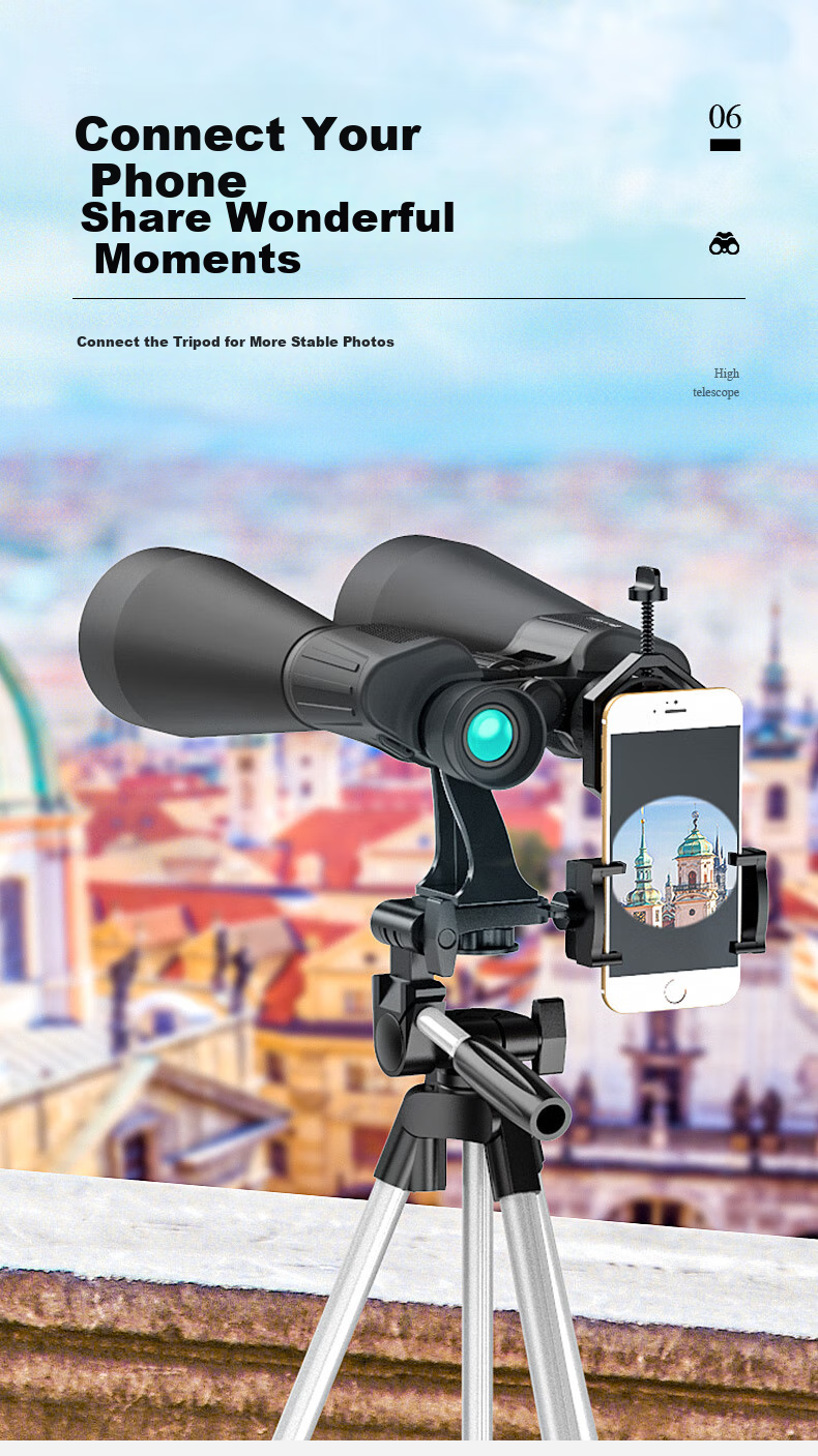 Leaysoo High Magnification 15x70 Large Aperture Wide-Angle Adult Professional Low-Light Night Vision Binoculars 13