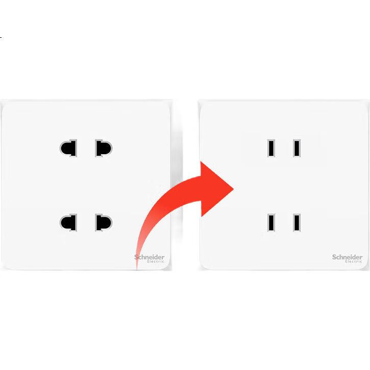 Розетка Schneider Electric 86 типа, с защитной крышкой, 10А, 4 гнезда, кремово-белый