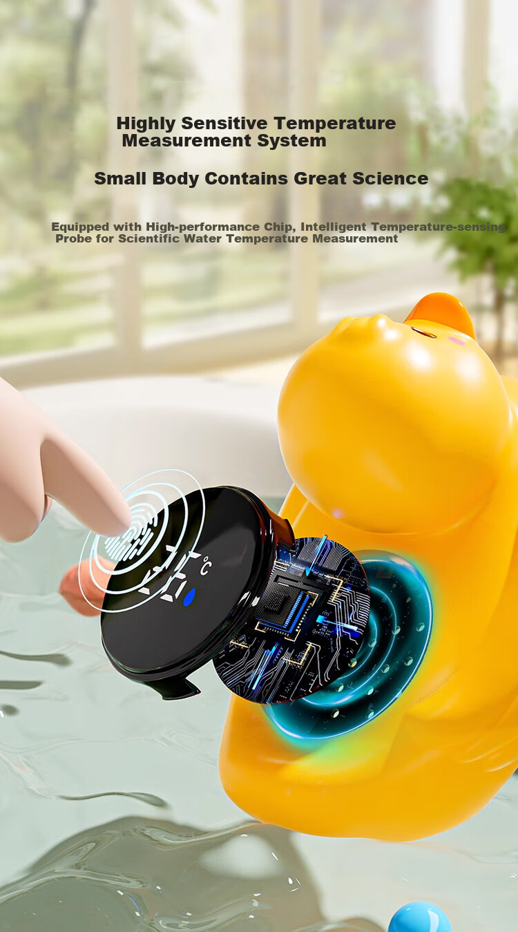 DOCTOR MA Baby Bath Thermometer, Infant Indoor Water Temperature Meter, Electronic Thermometer for Newborns, Little Yellow Duck 4
