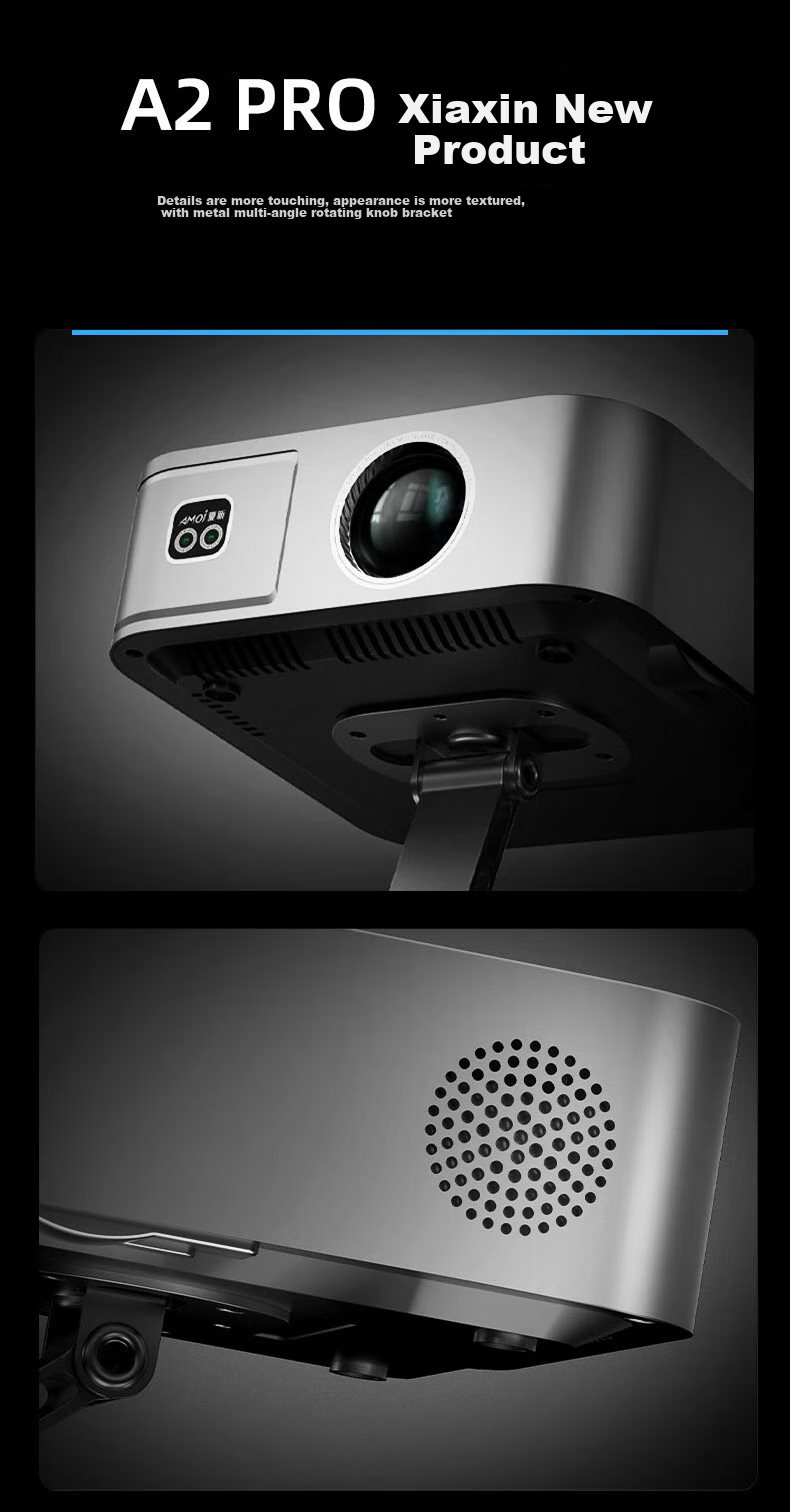 Amoi B5 Projector 610lm High Brightness Certified Home HD Projector Bedroom Mobile TV 1080P Optical Auto Focus 4
