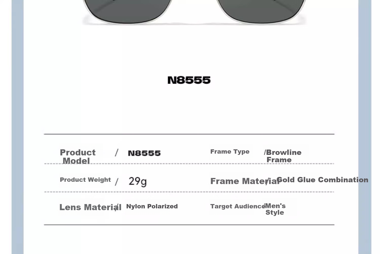HORIEN Sunglasses for Men And Women, UV Protection Sunglasses, Same Style As Times Teenagers, New Model N8509 for 2025 30