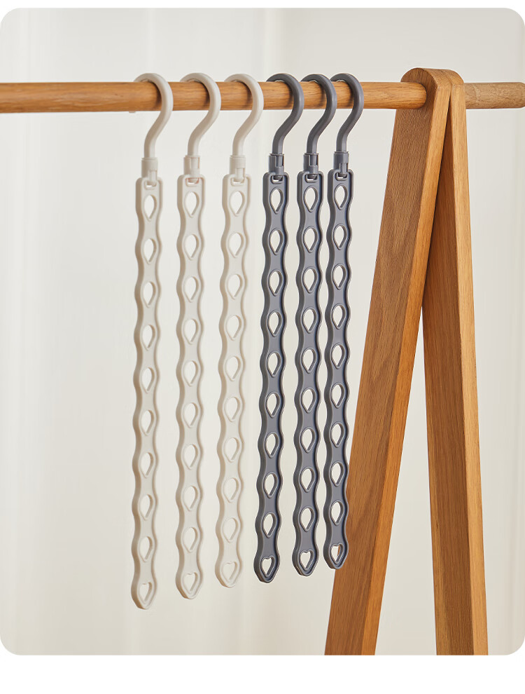Imakara Vertical Clothes Rack Space-Saving Multi-Functional Multi-Layer Hanger Hook Drying Rack Storage Organizer Wardrobe Hanging Indoor Pants Storage 14
