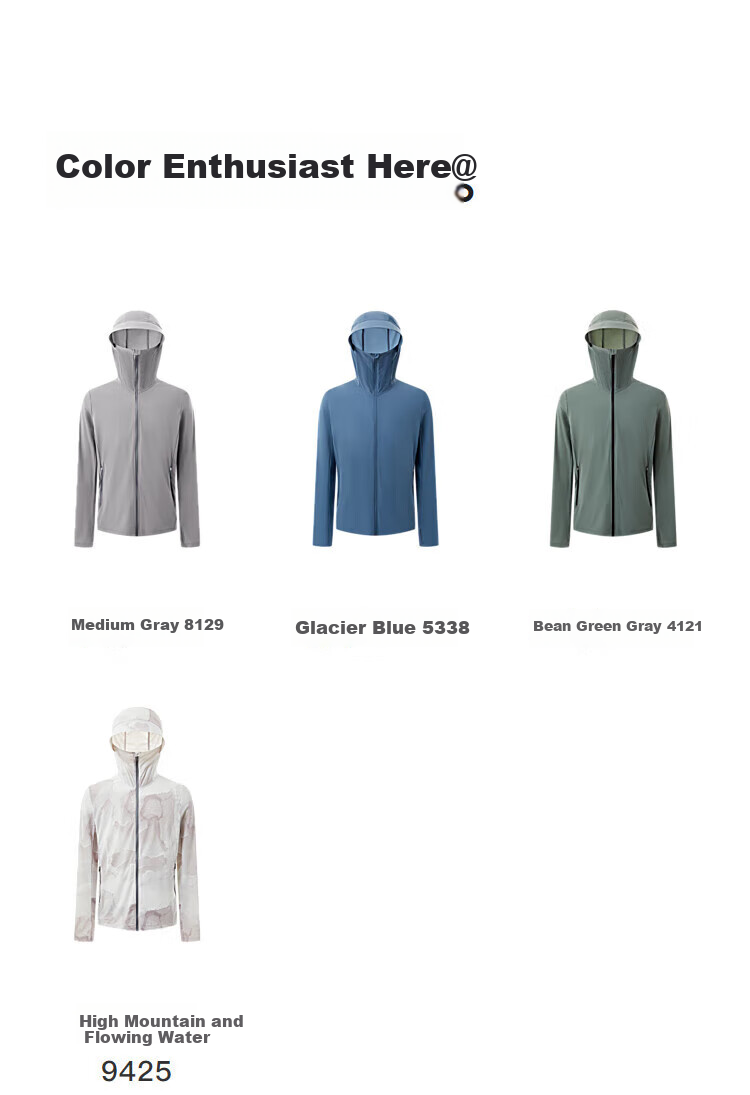BOSIDENG Sun Protection Jacket for Men, Summer Outdoor Ice Silk Original Yarn Fishing Shirt, Cool Breathable Sports Cycling Hooded Coat 20