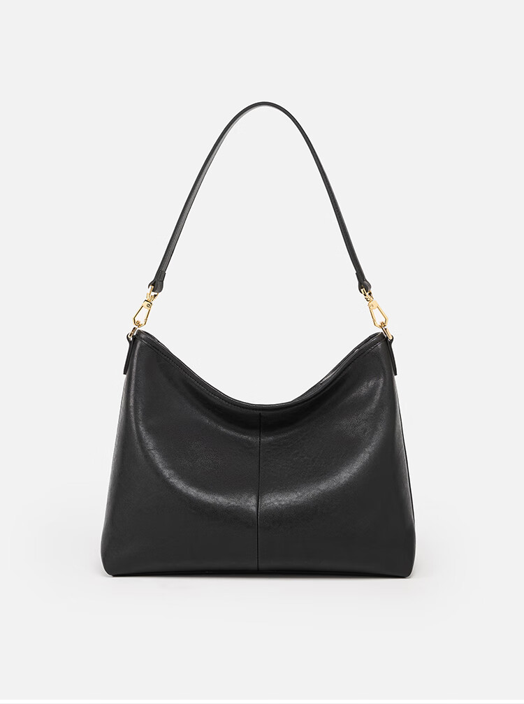 Pierre Cardin Hobo Handbag, Top-Grain Leather, Shoulder Crossbody Women's Bag, Gift for Girlfriend on May 20th, Black, with Free Gift Box 13