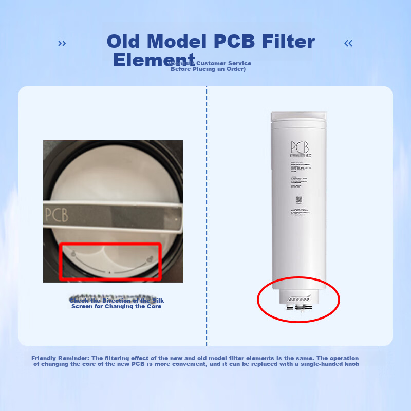 Midea Water Purifier 0 Scale Inhibitor Filter Cartridge Compatible with Baize/Xinghe 1000/1200G/pro, Hualing 1000/1200G New Upgraded Machine - 2-Year PCB Filter Cartridge 2