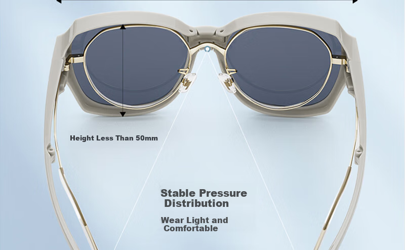 One&one Foldable Sunglasses Clip-On Polarized UV Protection for Women, Can Be Used with Prescription Glasses 32