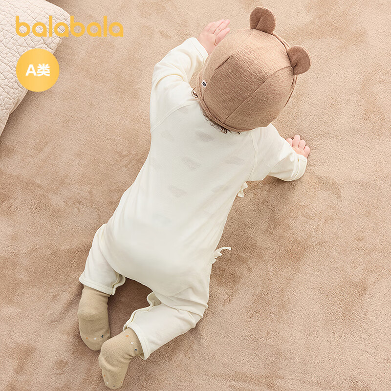 BALABALA Baby Romper, Infant Pajamas, Newborn Onesie, Two-Piece Set, Cute Style, 209325133203