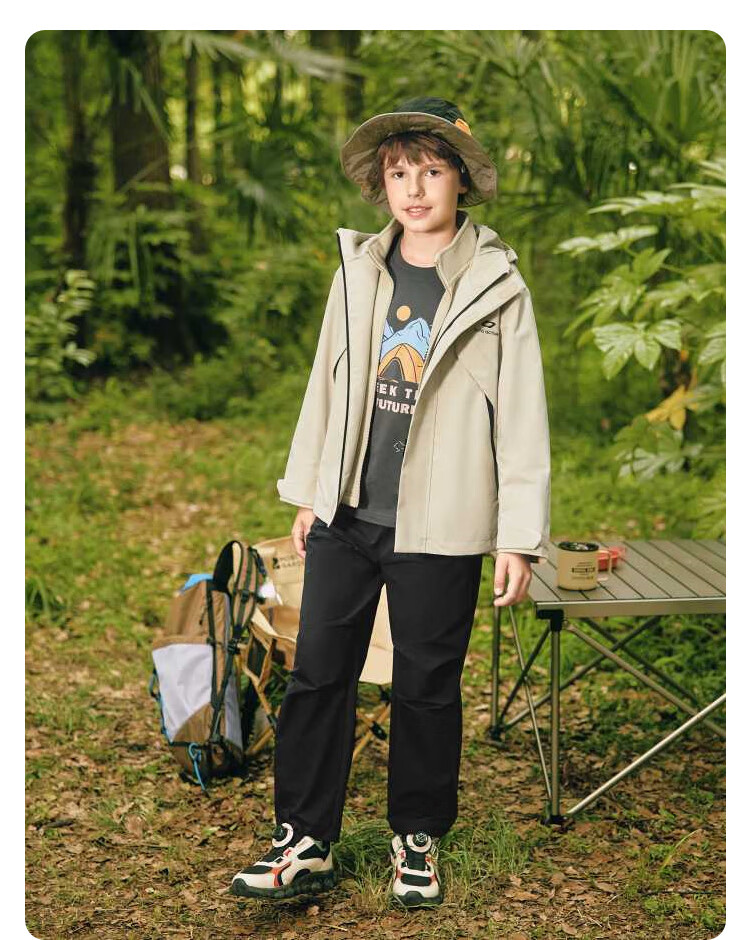 BALABALA Children's Loose-Fitting Pants for Boys And Girls, Autumn Water-Repellent Carrot Pants 208325108204 3