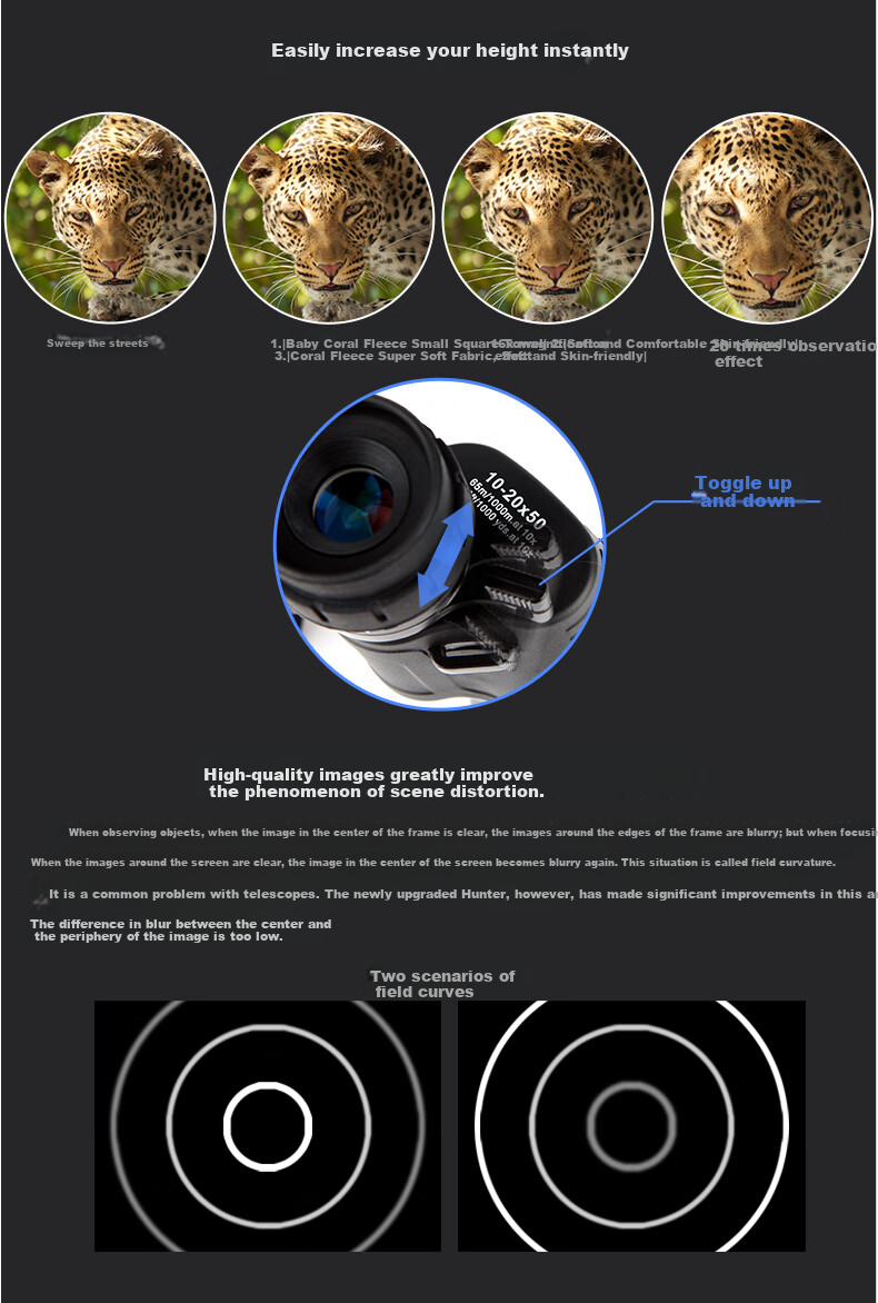 BOSMA Hunter 2nd Generation 16X50 Binoculars, High Magnification, High Definition, Low-Light Night Vision, Large Eyepiece, Bee-Hunting, Landscape Viewing, And Stargazing Telescope 15