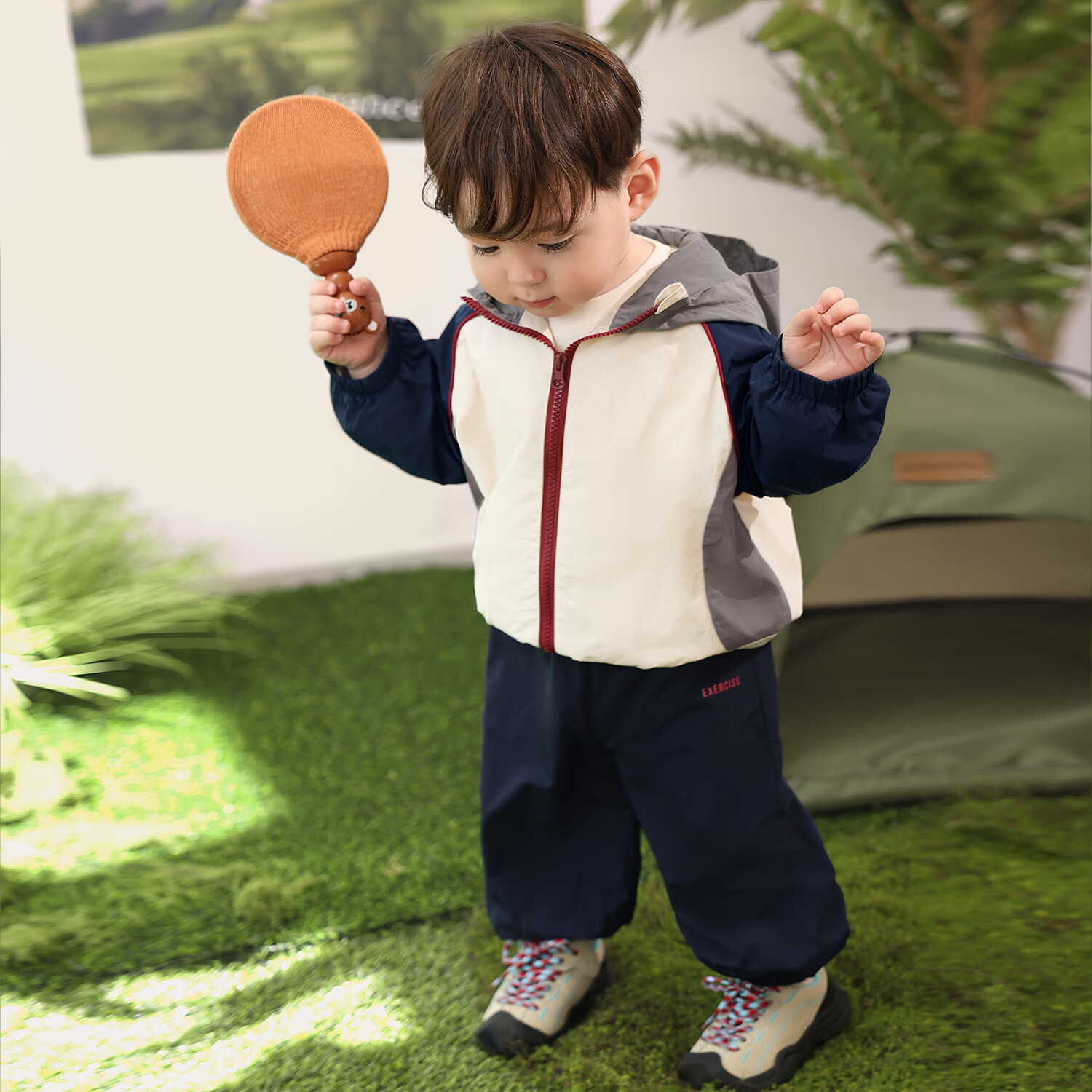 LUSON Baby Boy Sports Windbreaker Set, Spring And Autumn 2025 New Style Long-Sleeve Jacket, Outdoor Long Pants, Infant Autumn Outfit
