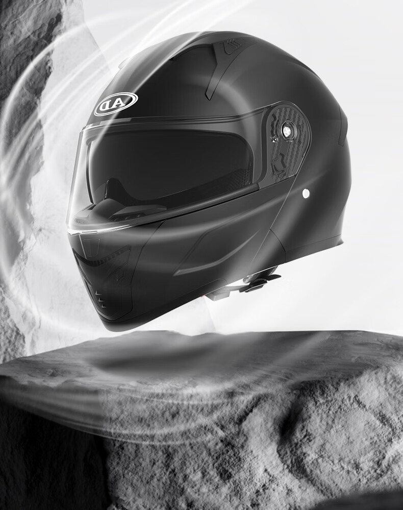 AD Motorcycle Flip-up Helmet 3C Certified Unisex Four-Season Flip-up Helmet Class A Winter Anti-Fog Full Face Motorcycle Helmet Summer Electric Scooter Safety Helmet K9 Black Red Dust 8