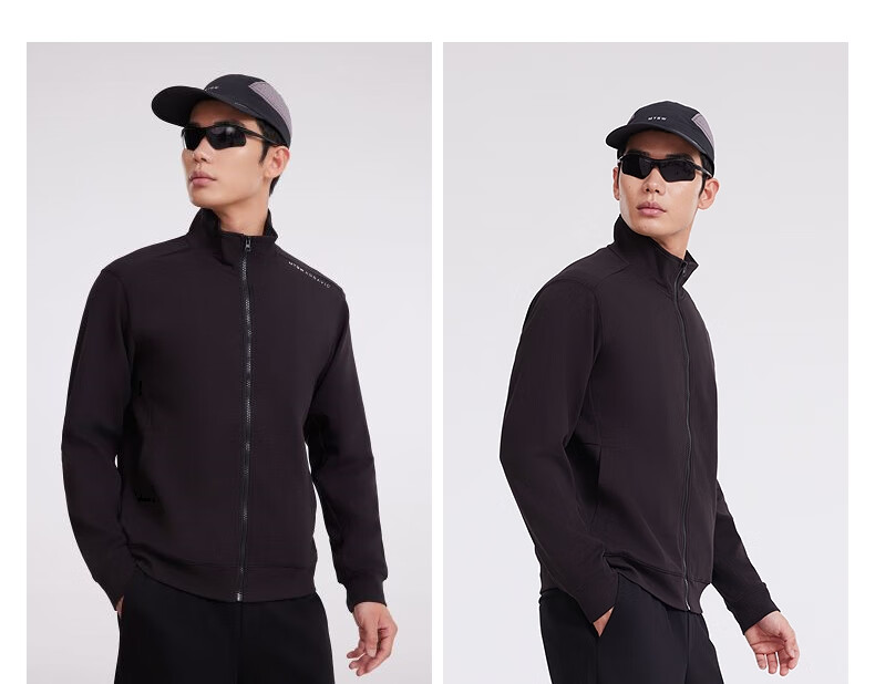 Meters Bonwe Men's Sweatshirt, New Versatile Comfortable Knitted Cardigan, Simple Casual Top, Stand-Up Collar Jacket 8