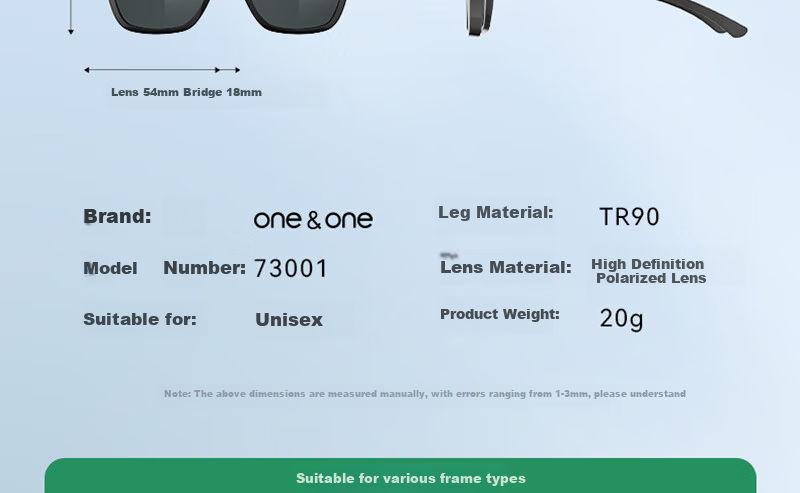 One&one Foldable Sunglasses Clip-On Polarized UV Protection for Women, Can Be Used with Prescription Glasses 23