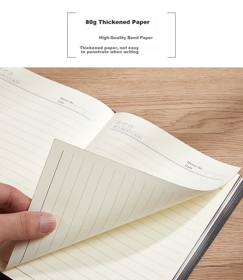 Jinyi Twill Notebook with Sprayed Edge, Thickened Leather Cover, Soft Leather Bookmark, Exquisite New Simple Artistic Journal, Large Size B5 Twill Sprayed Edge - Smog Blue (180 Sheets) 5