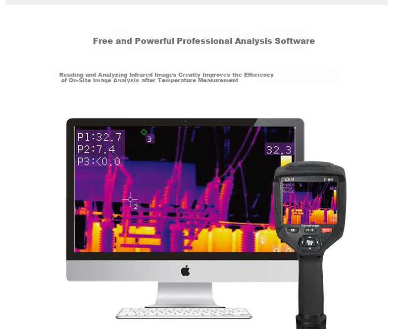 CEM DT-9897 Infrared Thermal Imager, High-Precision Infrared Imaging for Power Fault Detection And Underfloor Heating Leak Detection, Intelligent Thermal Camera 22