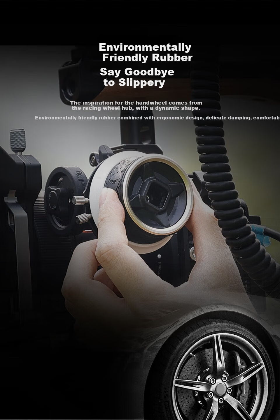 SmallRig 3010 Mini Follow Focus, Manual Zoom, Wireless Remote Control Universal Focus Adjuster for Lenses 6