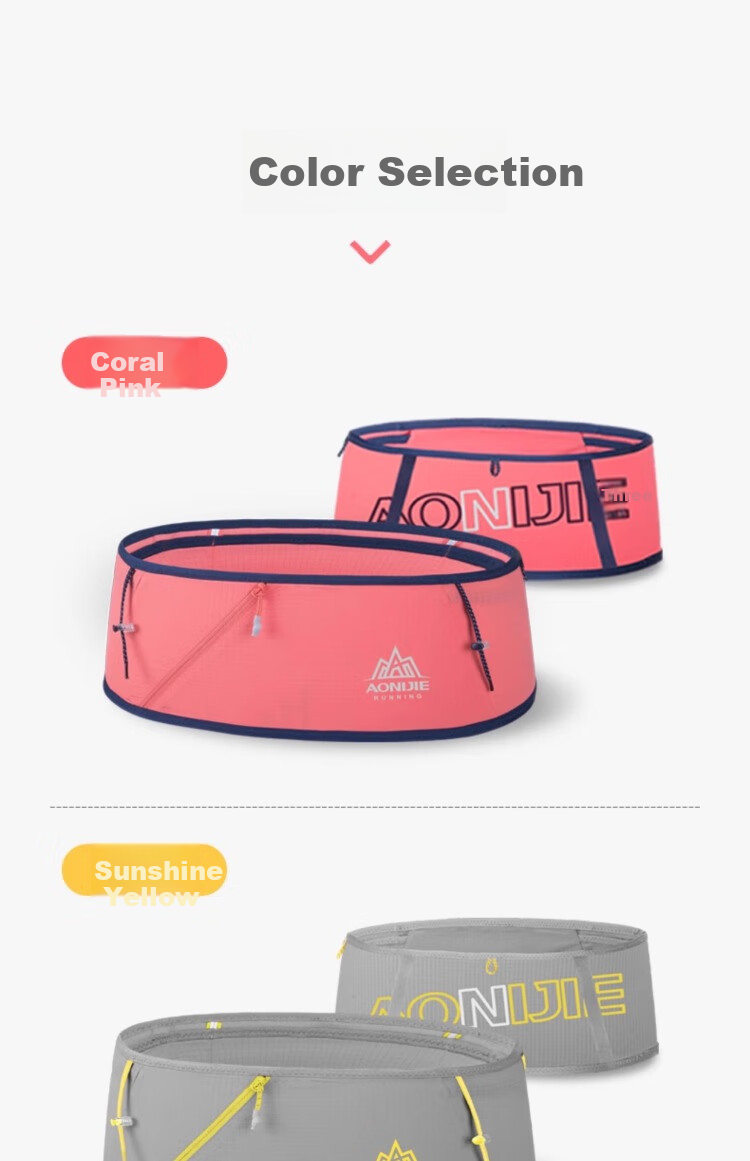 AONIJIE Running Waist Pack for Men And Women, Sports Waist Belt, Outdoor Fitness Hiking Marathon Invisible Phone Pouch 13