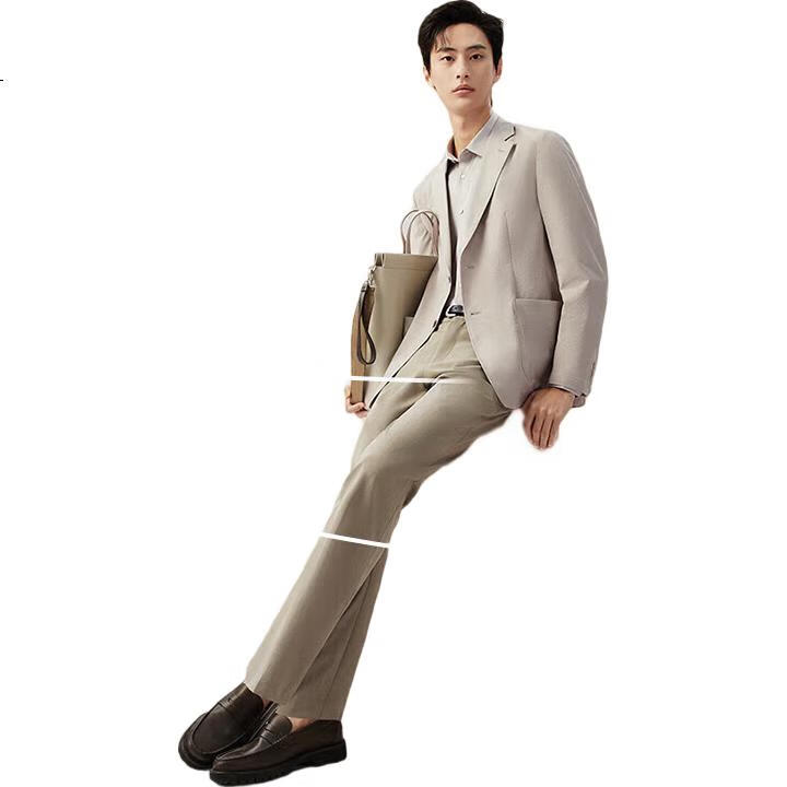 Hodo Men's Dress Pants, Level 3.5, Wrinkle-Free, Machine Washable, Signature Pleated, Elastic Waist