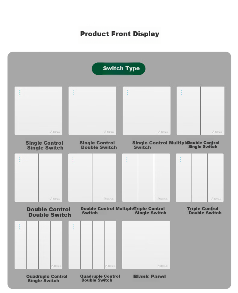 FDD Socket Panel, 86-Type Wall Power Switch, Concealed Recessed Five-Hole Socket, Frameless Large Panel, White, USB+Type-C Five-Hole [20W] White 15