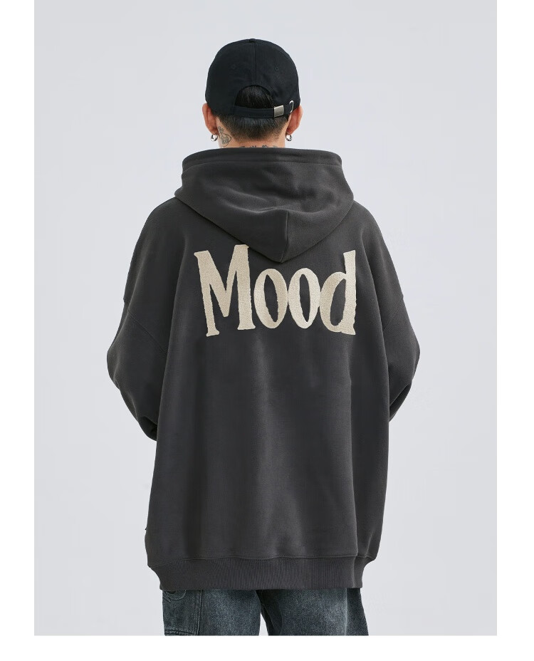 PCLP Chinese Streetwear Spring Autumn Loose Fit American High Street Vintage Heavyweight Knit Hoodie Men Rose Red M 1