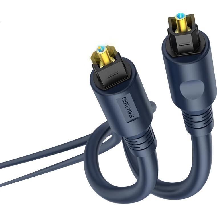 Цифровой оптический аудио кабель CHOSEAL QS1101T1, 1 м, SPDIF, квадратный разъем, черный