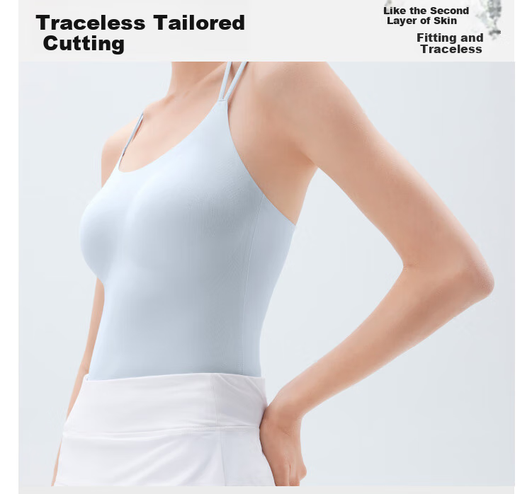 Banana Under Women's Camisole with Padded Bra-in, Lightweight Seamless Back Strap Tank Top for Layering or Outerwear 3