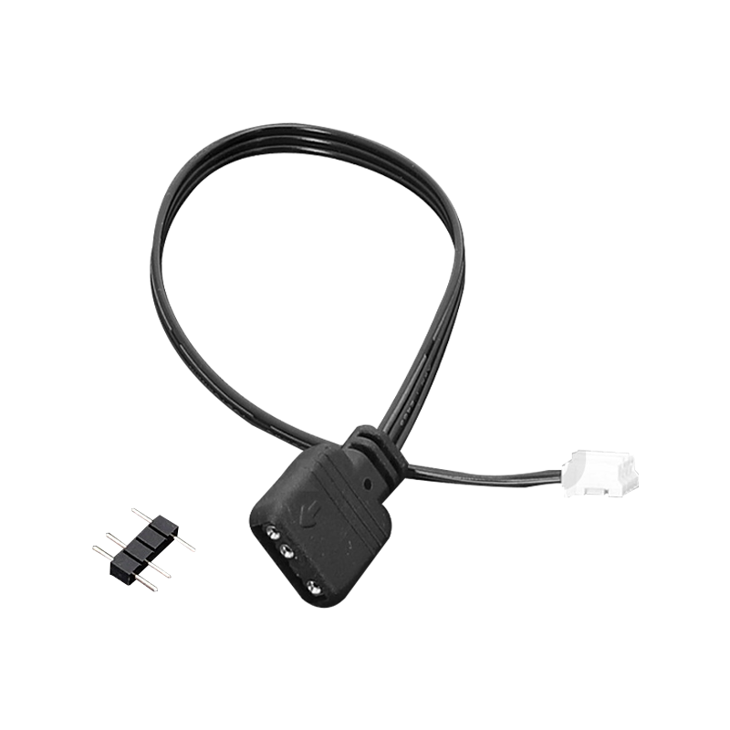 KELEPU Desktop Computer ARGB Adapter Cable (PH 4Pin 2.0mm Pitch) 4P to 5V 3-Pin 30cm