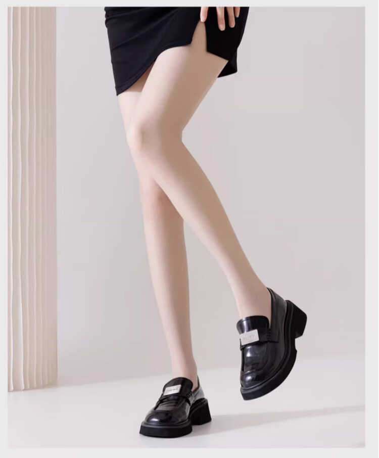 Xueqiman 0D Gray Ultra-Thin Airy Sheer Sexy Black Pantyhose with T-Crotch Slimming Anti-Snag Nude-Look Tights for Spring 10