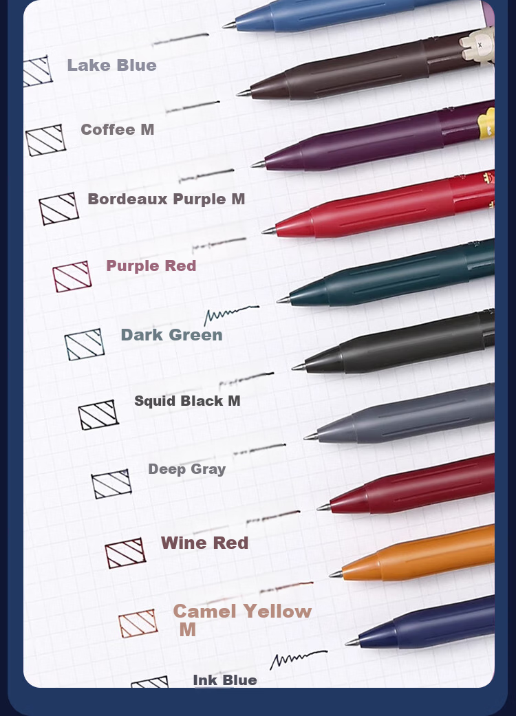 ZEBRA JJ15-JM Bui Yexing Limited Edition Gel Pen, 0.5mm Retractable Bullet Tip, Signature Pen for Students' Journaling And Marking, Brown-Gray Color, Single Pen Pack 1