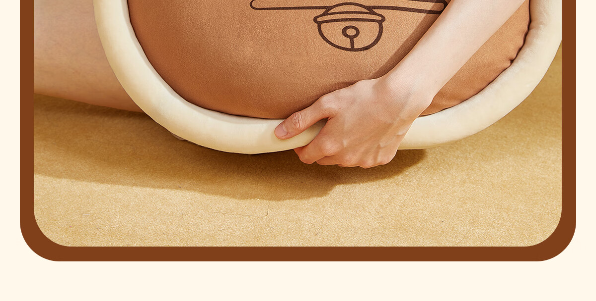 MIDO HOUSE Mingdu & Doraemon Co-Branded Throw Pillow Sofa Living Room Bedroom Home Backrest Lumbar Support Cushion Pillow Core, Memory Foam 6