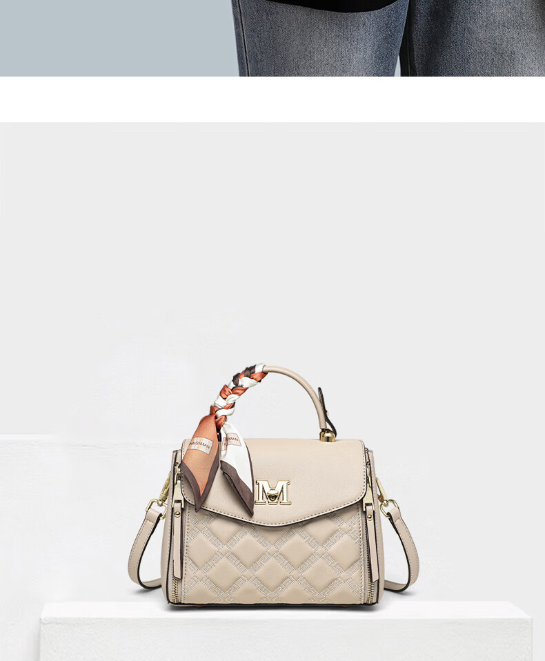 Aiqinghai Leather Handbag, Women's Crossbody Bag, Large Capacity Tote Bag, Light Luxury Brand, Practical Birthday And Mother's Day Gift for Mom 4