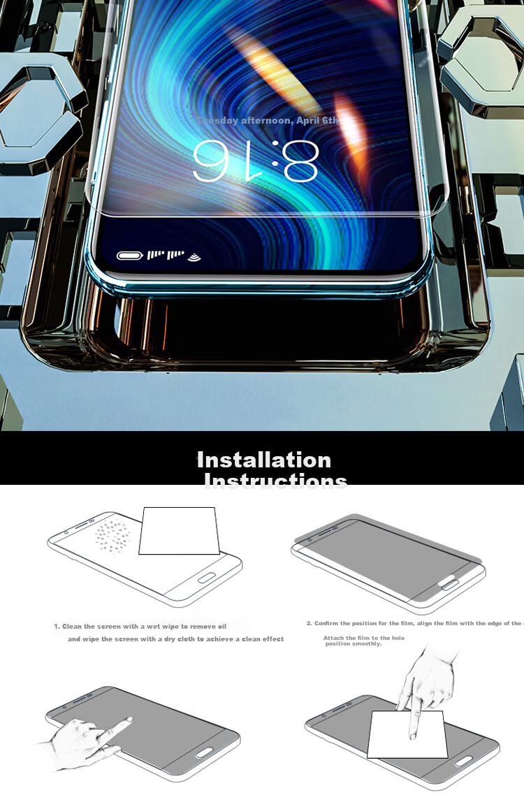ESCASE Honor X10 Tempered Glass Screen Protector for Huawei Phone, 5G Non-Full Coverage HD Glass Phone Protective Film, Transparent 6