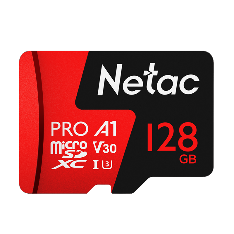 Netac 128GB TF (MicroSD) Memory Card A1 U3 V30 4K Highly Durable Dash Cam & Surveillance Camera Memory Card, Read Speed 100MB/s