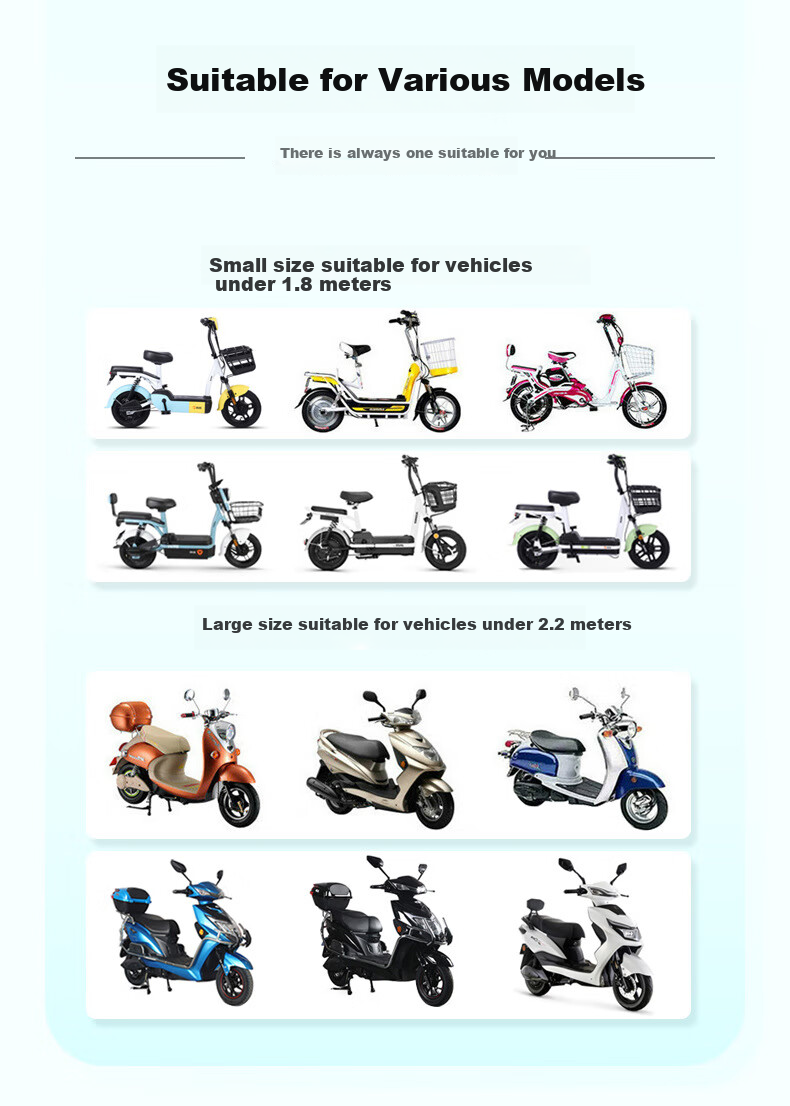 Shaguo Electric Motorcycle Rain Cover, Bicycle And Electric Bike Dustproof Rainproof Waterproof Full Vehicle Cover, Large Size Cute Bear Desig 2