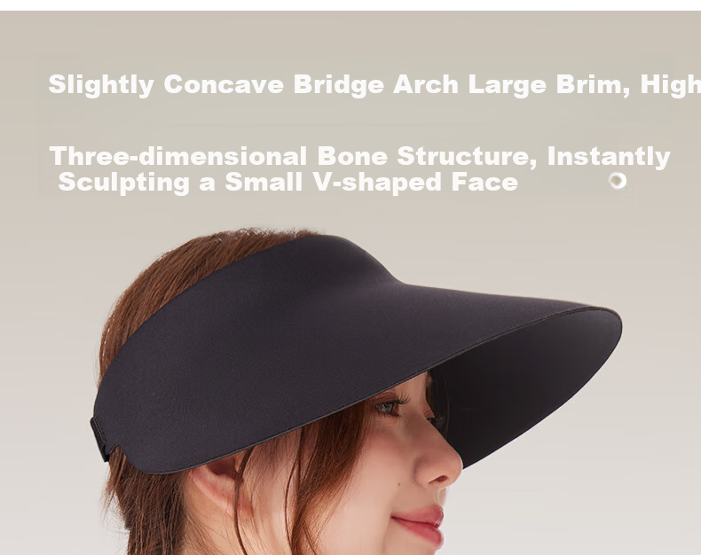CACUSS Sun Hat for Women, Summer UV Protection Cap with Wide Brim, Ice Silk Visorless Sports Hat for Men And Women, Breathable Large Head Circumference, Gray 9