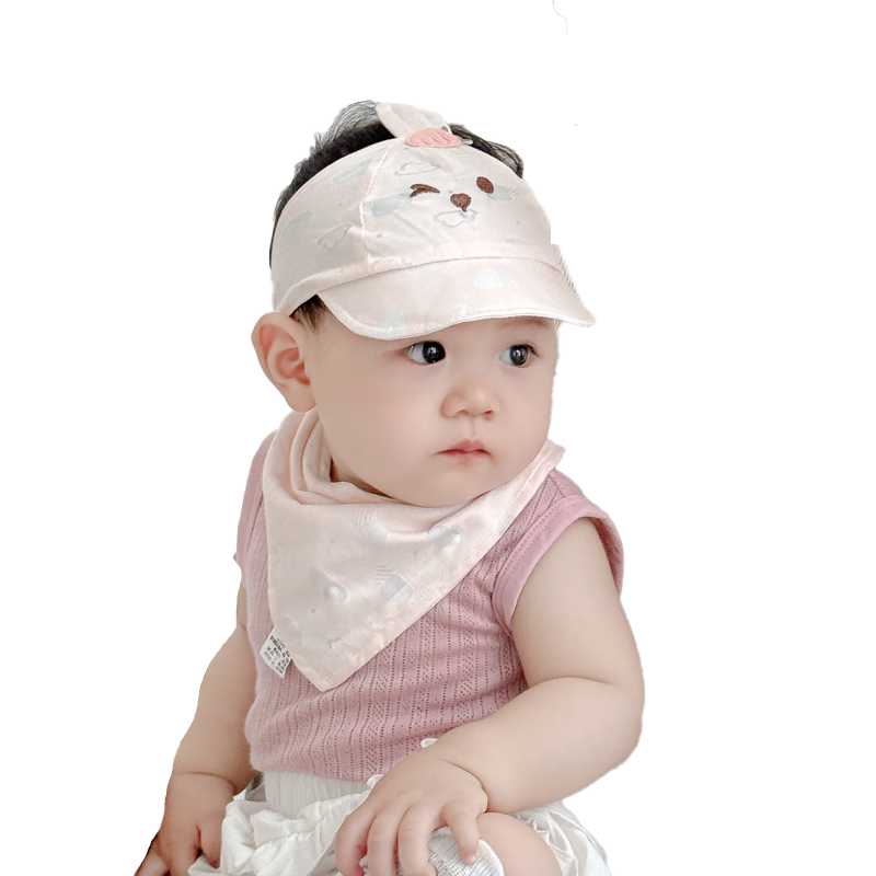 Benaxi Baby Summer Thin Hat Breathable Infant Boys Girls Soft Cotton Cap Newborn Fontanelle Protection Hat Open Top
