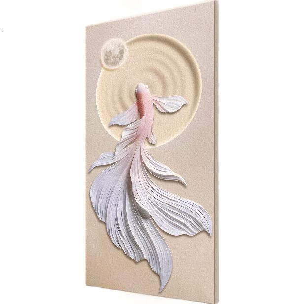 Декоративная картина "Фэн Шуй" из песчаника, ручной работы, 70x120 см