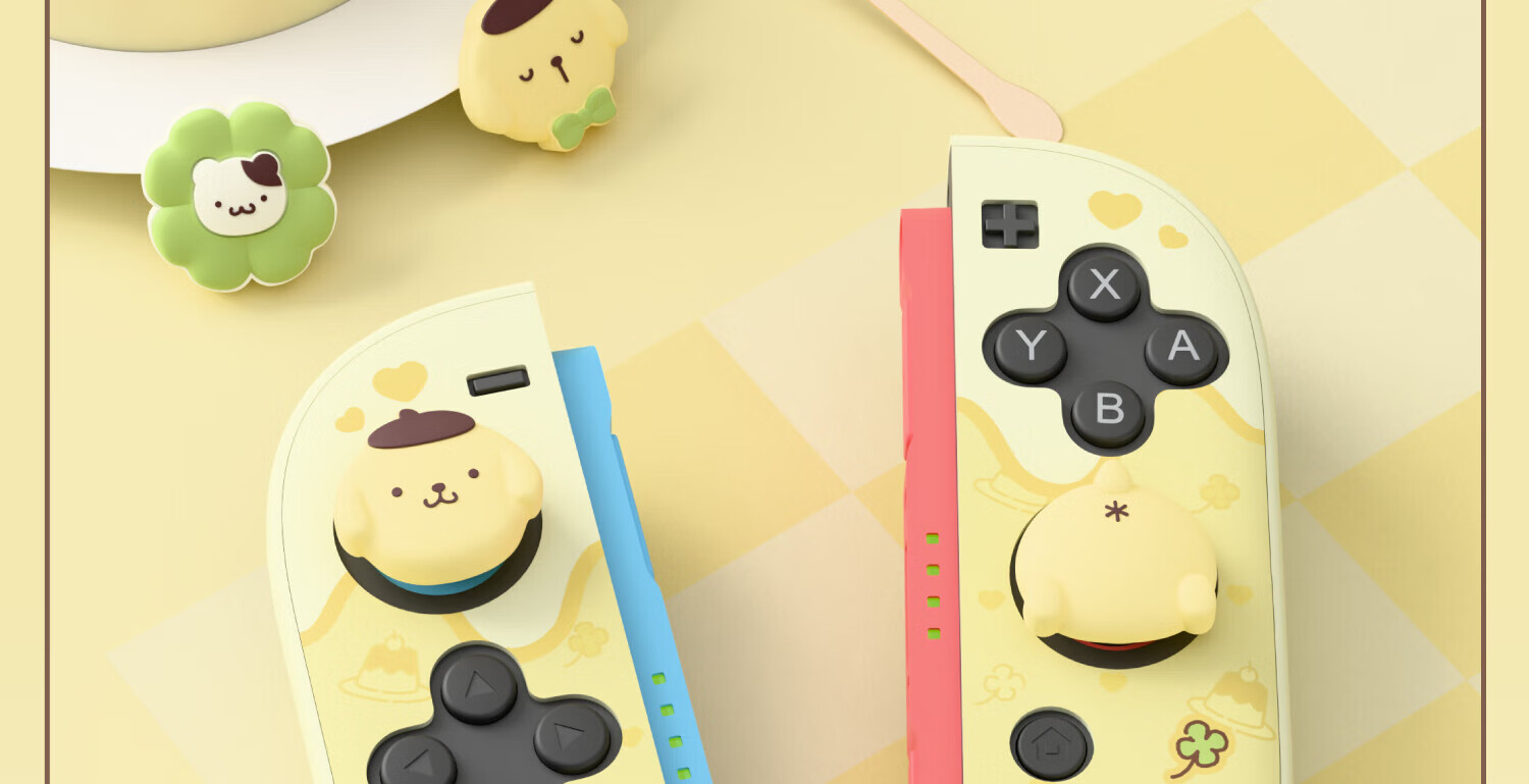 Jixiang Nintendo Switch 2 Protective Case, NS2 Big Ears Dog Gaming Time Protective Cover, Official Sanrio Detachable Hard Shell Anti-Drop Switch 2nd Generation Game Console Protective Case 22