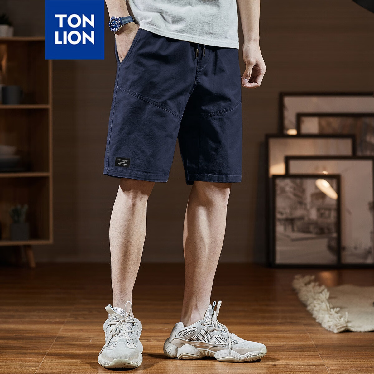 Langsha 2026 Summer New Men's Casual Shorts Loose Lightweight Versatile American Retro Style