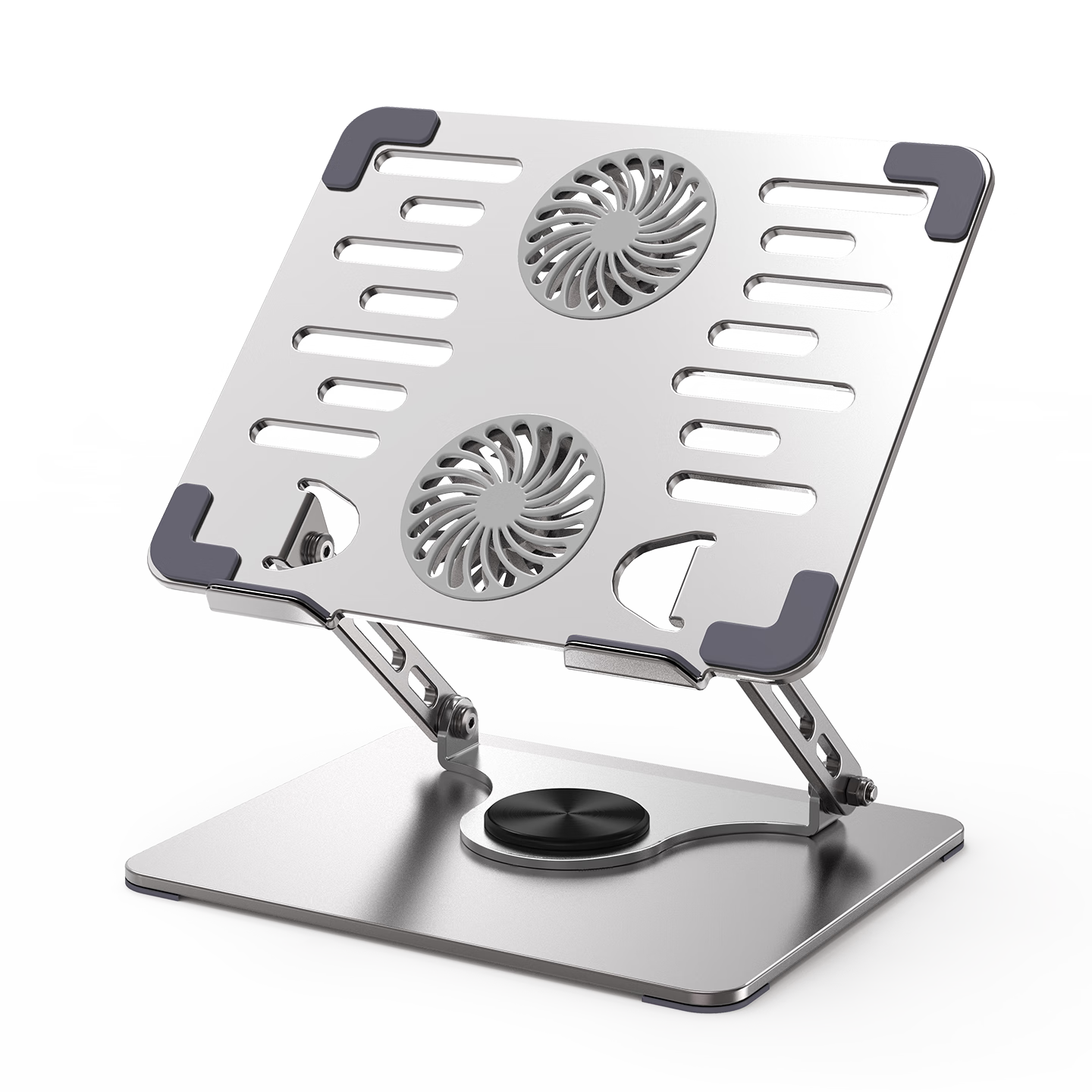 LUCKPRO Laptop Stand Cooling Fan Tablet 360° Rotatable Stepless Height Adjustable Hover Bracket Live Streaming Drawing Desktop Vertical Floating Support Rack