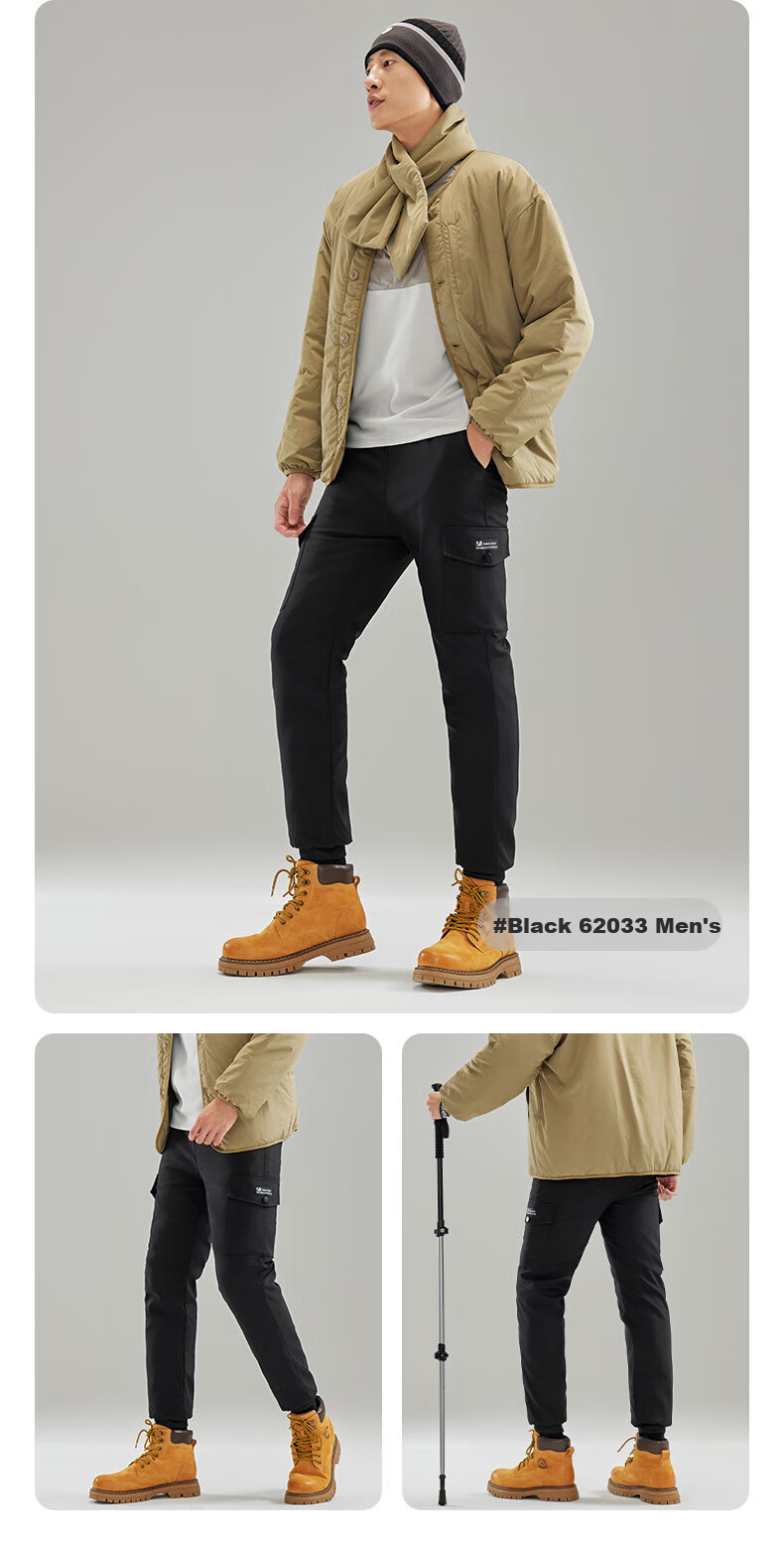 Xiongmaoxiangban down Pants for Men And Women, Outdoor Wear, Winter New Style, Thickened Goose Down Wool Cotton Pants, Northeast -30°C Warm Trousers 14