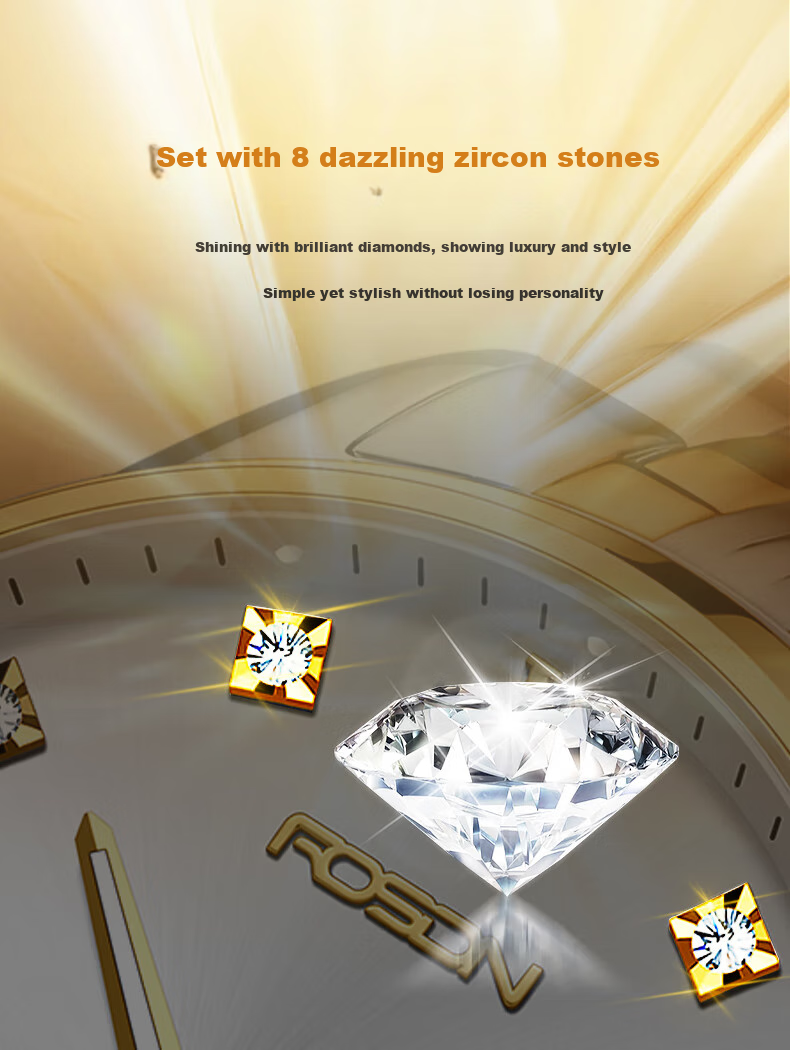 ROS DN (ROSDN) Auspicious Dragon Fortune-Bringing 999 Pure Gold Coin Calendar, Waterproof Fully Automatic Mechanical Men's Watch, Birthday Gift for Men, Present for Husband 4