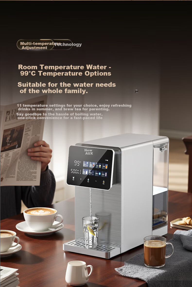 AUX Desktop Drinking Water Purifier with Heating And UV Sterilization, Direct Drinking Machine, 200G Fresh Hot Water Instant Dispenser for Home Use, RO Reverse Osmosis Filtration Water Purifier All-In Machine V16 14