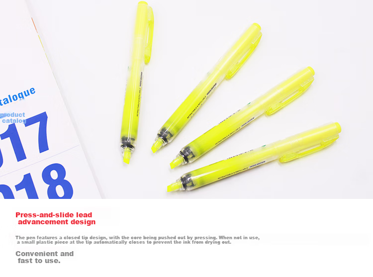 Pentel SXS15 Retractable Highlighter Pen, Marker Pen, Refillable, Telescopic Highlighter Pen 4.5mm Yellow (2-Pack) 1