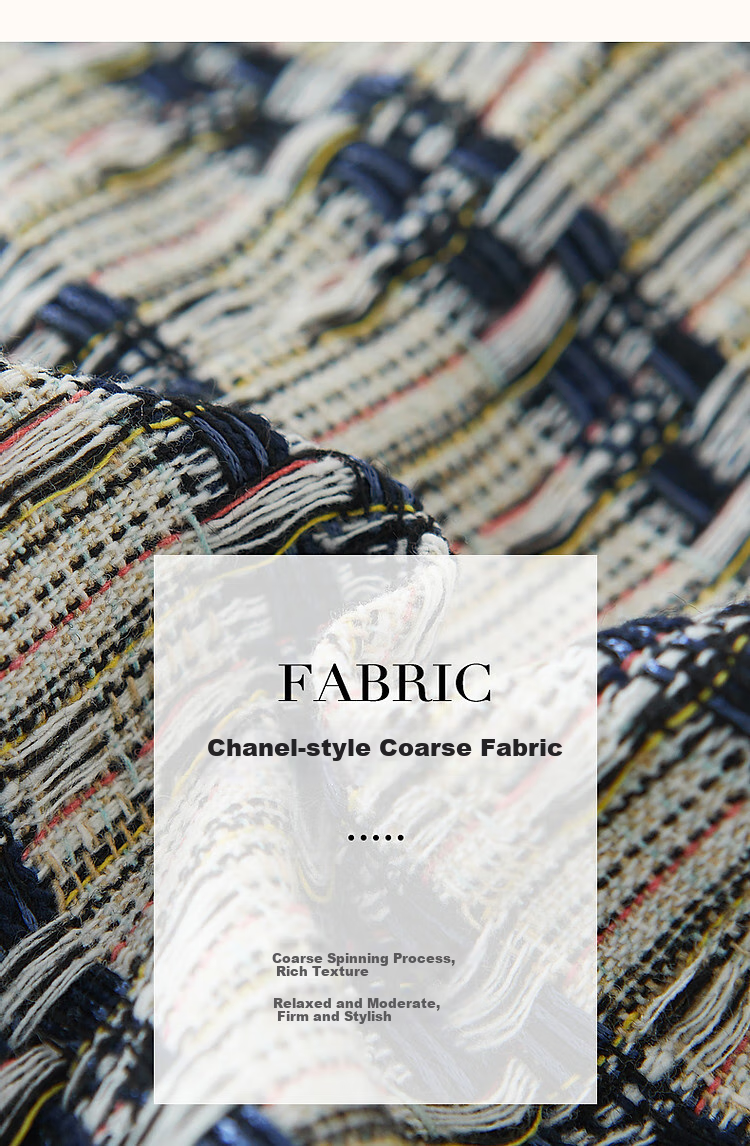 Dme [Qianjin Madeline] Spring And Autumn Elegant Vintage Chanel-Style Coarse Woven Strap Comfortable Slimming Women's Jacket 6