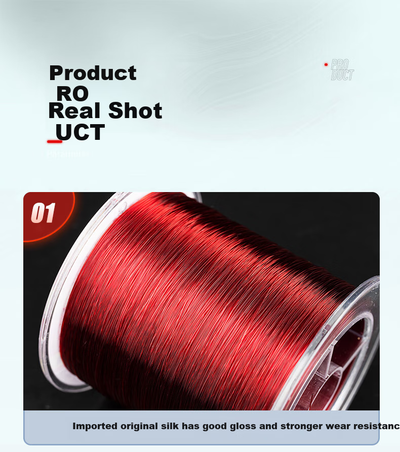GW No. 2, 500-Meter Light-Colored Good Fortune Fishing Line, Sea Fishing And Rock Fishing Lure Nylon Line, Fishing Tackle with Strong Pulling Force And Wear-Resistant Fishing Line 8