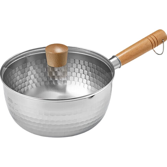Японский молочный ковш COOKER KING из нержавеющей стали, ковш Юкихира, ковш для детского питания, суповой ковш, ковш для варки лапши, 22 см с крышкой